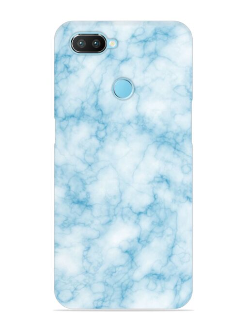 Blue White Natural Marble Snap Case for Realme 2 Pro Zapvi