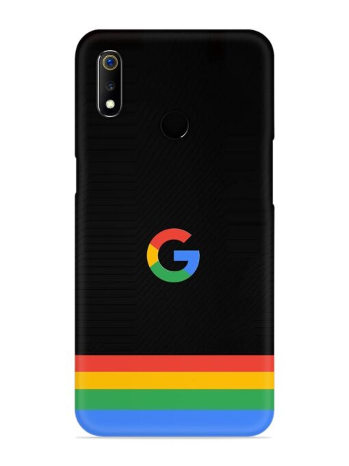 Google Logo Art Snap Case for Realme 3 Zapvi