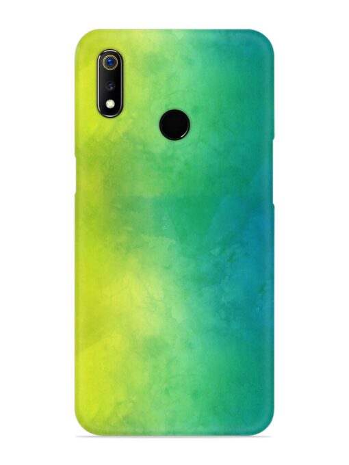 Yellow Green Gradient Snap Case for Realme 3 Zapvi