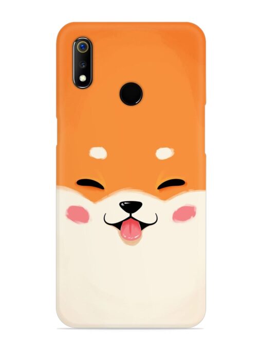 Happy Cat Art Snap Case for Realme 3 Zapvi