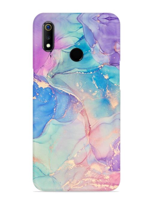 Alcohol Ink Colors Snap Case for Realme 3 Zapvi