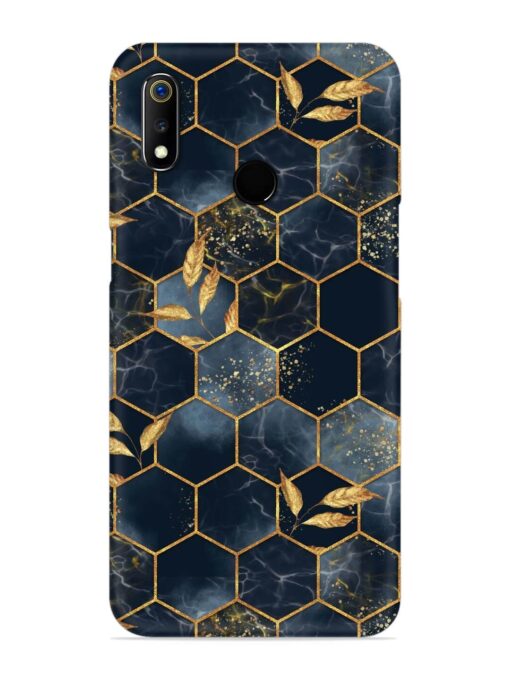 Marble Hexagon Seamless Snap Case for Realme 3 Zapvi