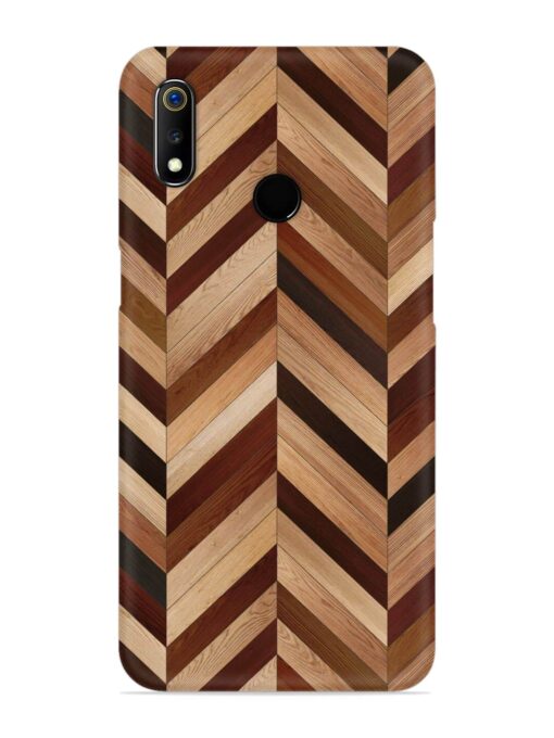 Seamless Wood Parquet Snap Case for Realme 3 Zapvi