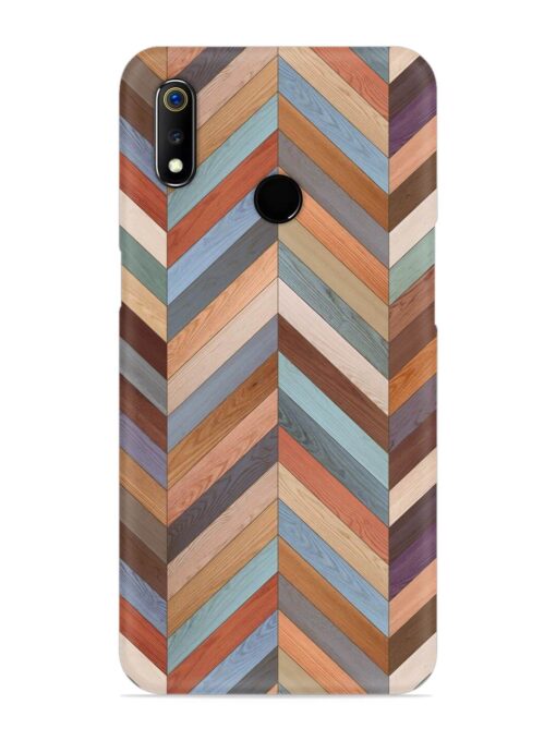 Seamless Wood Parquet Snap Case for Realme 3 Zapvi