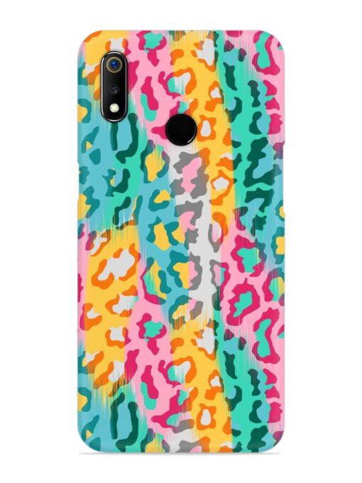 Seamless Vector Colorful Snap Case for Realme 3 Zapvi