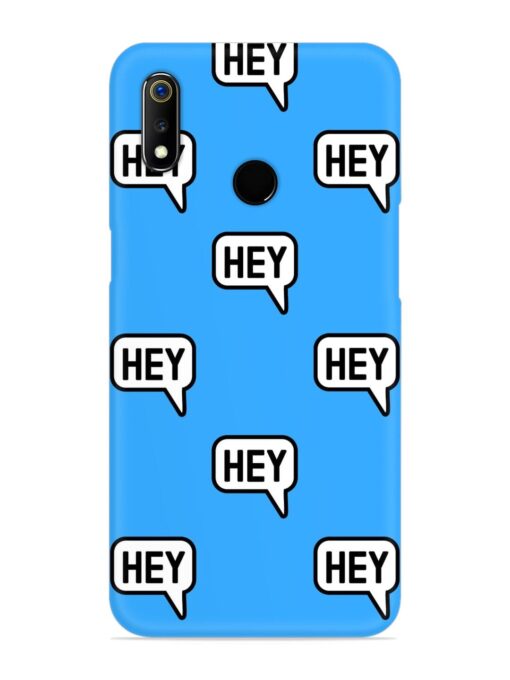 Hey Text Message Snap Case for Realme 3 Zapvi