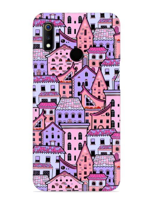 Seamless Pattern Houses Snap Case for Realme 3 Zapvi