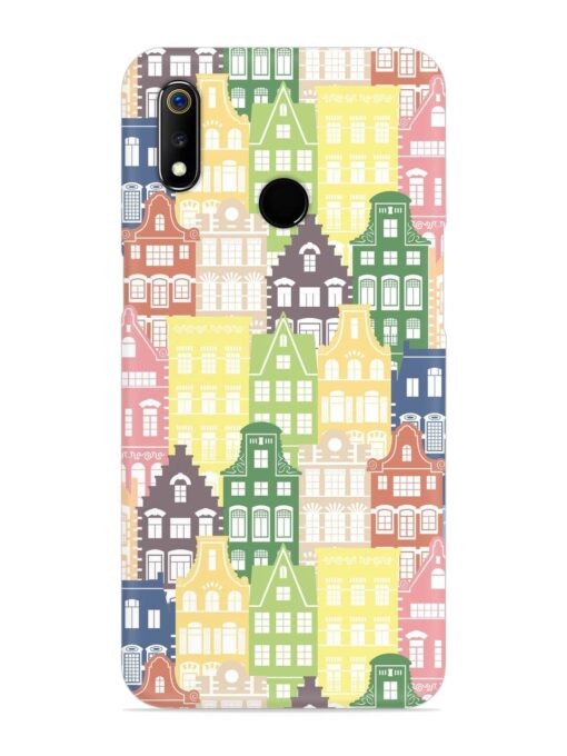 Seamless Shapes Pattern Snap Case for Realme 3 Zapvi