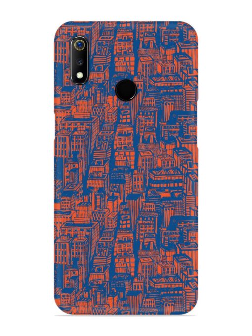 Hand Drawn Seamless Snap Case for Realme 3 Zapvi