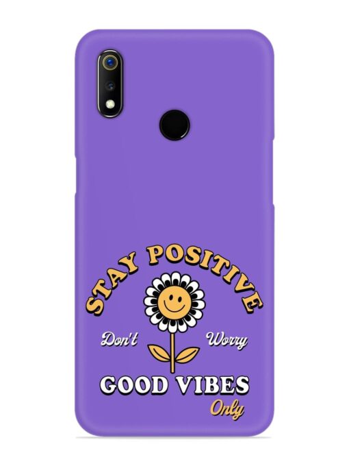 Retro Positive Flower Snap Case for Realme 3 Zapvi