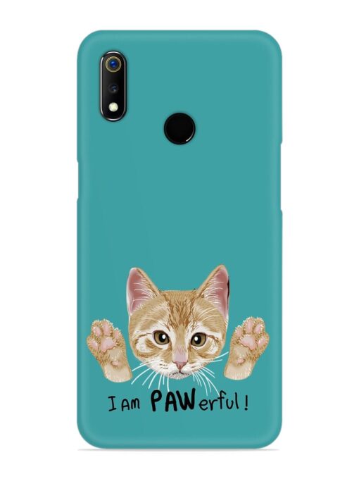 Typography Slogan Cat Snap Case for Realme 3 Zapvi