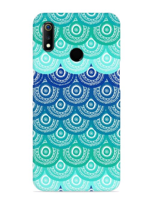 Ethnic Seamless Pattern Snap Case for Realme 3 Zapvi