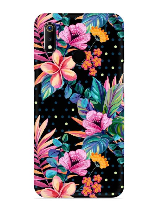 Seamless Floral Pattern Snap Case for Realme 3 Zapvi