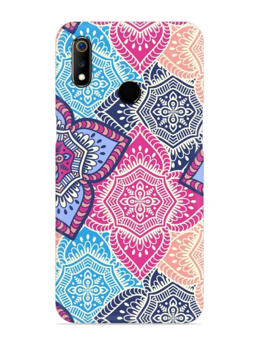 Ethnic Floral Seamless Snap Case for Realme 3 Zapvi