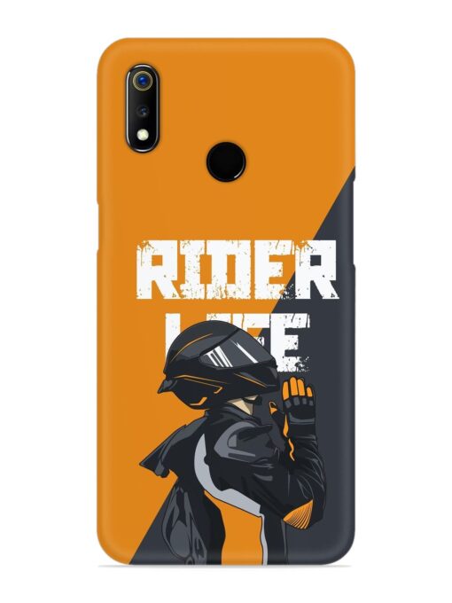 Rider Life Snap Case for Realme 3 Zapvi