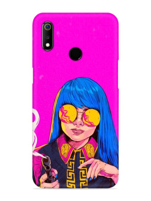 Aesthetic Anime Girl Snap Case for Realme 3 Zapvi