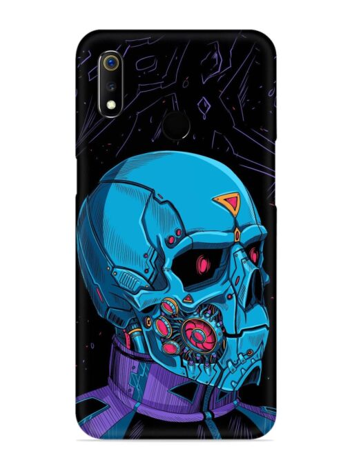 Skull Robo Vector Snap Case for Realme 3 Zapvi