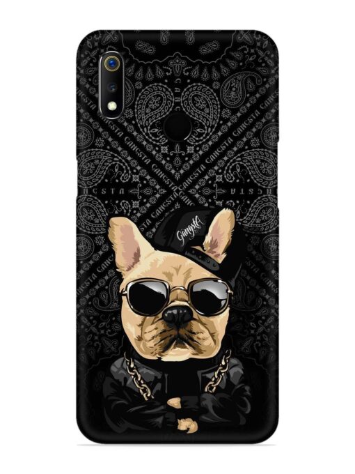 Gangsta Cool Sunglasses Dog Snap Case for Realme 3 Zapvi