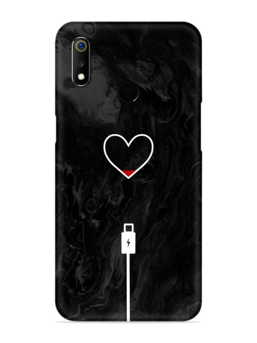 Heart Charging Vector Snap Case for Realme 3 Zapvi