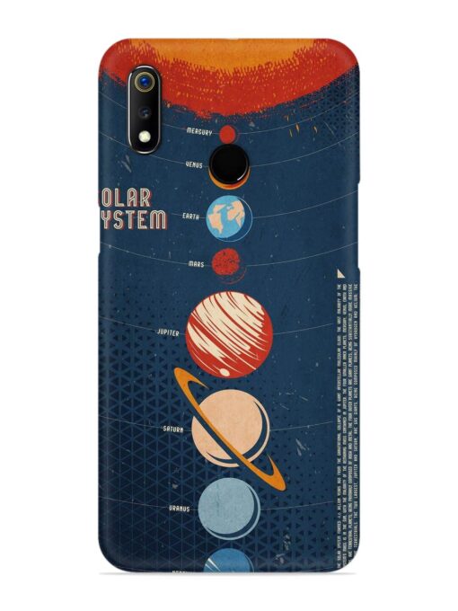 Solar System Vector Snap Case for Realme 3 Zapvi