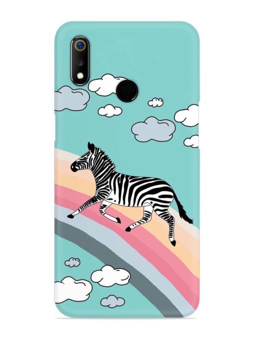 Running Zebra Snap Case for Realme 3 Zapvi