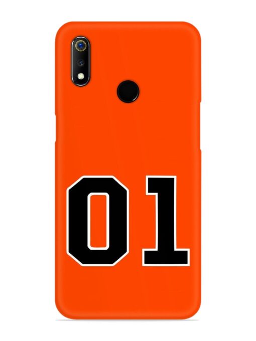 01 Number Snap Case for Realme 3 Zapvi