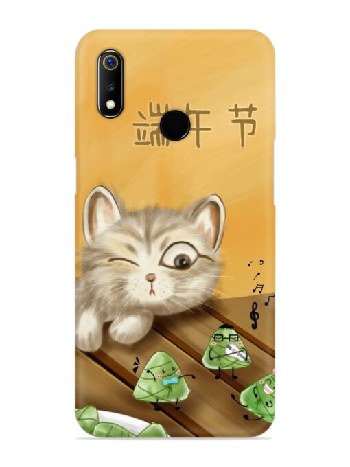 Cat Scorpion Dancing Snap Case for Realme 3 Zapvi