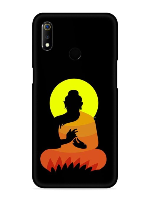 Buddha Art Black Snap Case for Realme 3I Zapvi