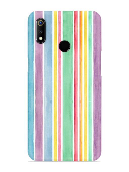 Hand Drawn Watercolor Snap Case for Realme 3I Zapvi