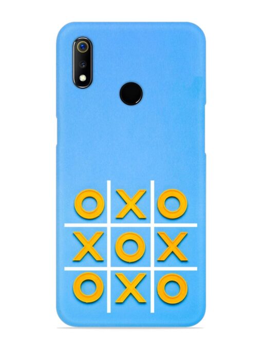 Yellow Plastic Crosses Snap Case for Realme 3I Zapvi