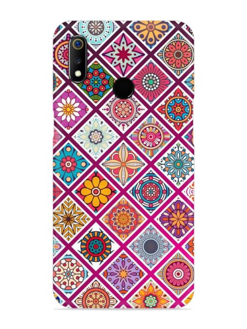 Seamless Tile Pattern Snap Case for Realme 3I Zapvi