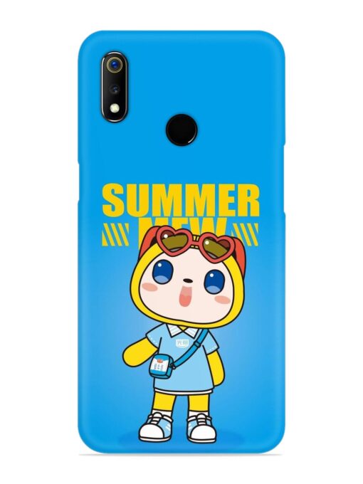 Summer Mew Cartoon Snap Case for Realme 3I Zapvi