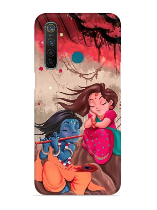 Radhe Krishna Water Art Snap Case for Realme 5 Pro Zapvi