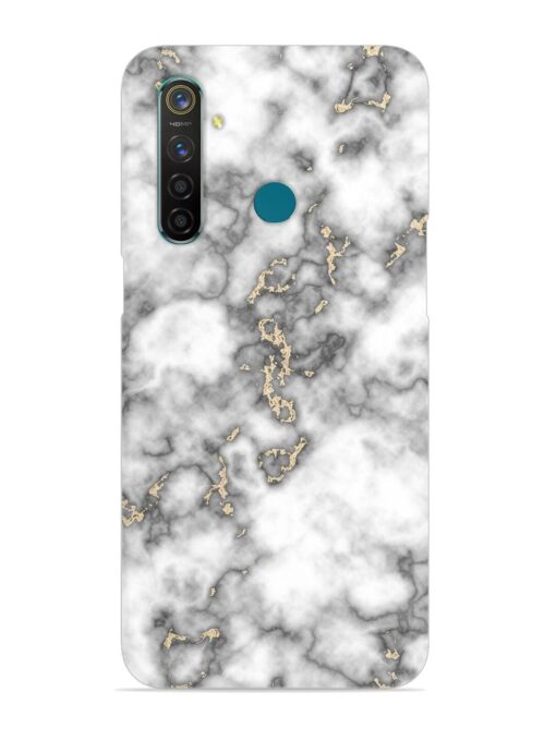 Gray And Gold Marble Snap Case for Realme 5 Pro Zapvi