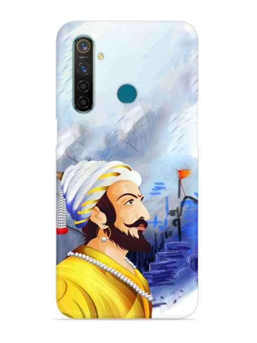 Shivaji Maharaj Color Paint Art Snap Case for Realme 5 Pro Zapvi