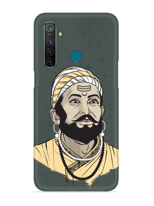 Shivaji Maharaj Vector Art Snap Case for Realme 5 Pro Zapvi