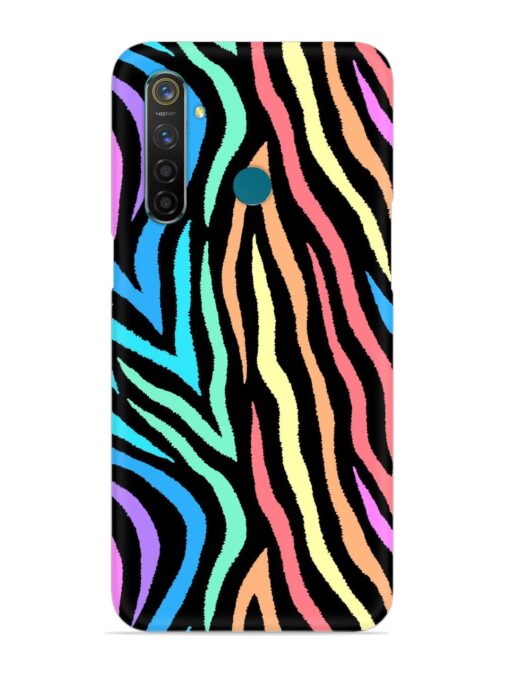 Colorful Abstract Zebra Snap Case for Realme 5 Pro Zapvi