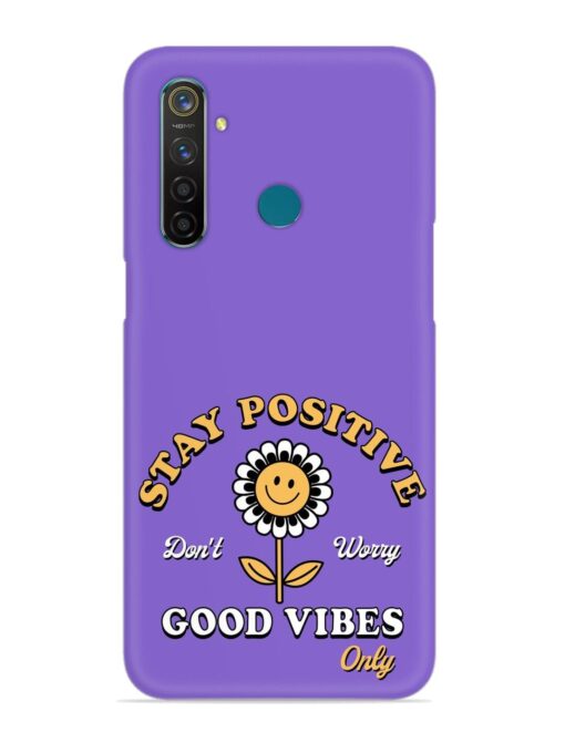 Retro Positive Flower Snap Case for Realme 5 Pro Zapvi