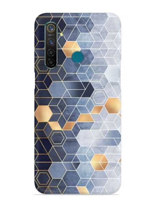 Geometric Abstraction Hexagons Snap Case for Realme 5 Pro Zapvi