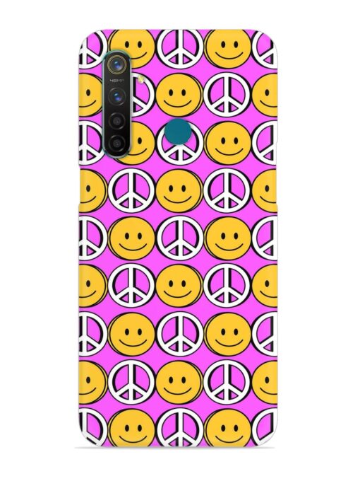 Smiley Face Peace Snap Case for Realme 5 Pro Zapvi