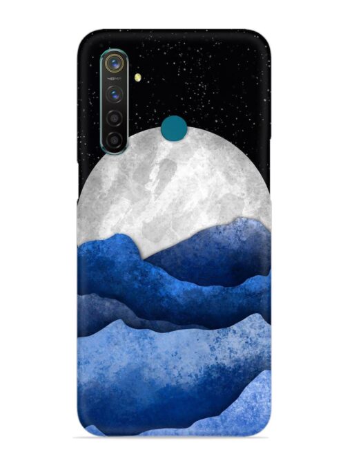 Full Moon Mountain Vector Snap Case for Realme 5 Pro Zapvi