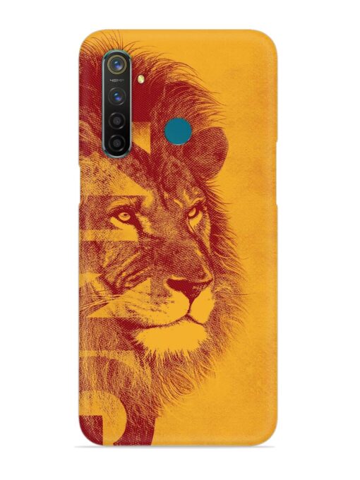 Gold Lion Crown Art Snap Case for Realme 5 Pro Zapvi