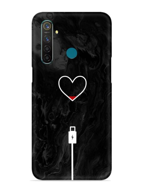 Heart Charging Vector Snap Case for Realme 5 Pro Zapvi