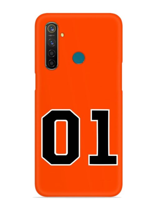 01 Number Snap Case for Realme 5 Pro Zapvi