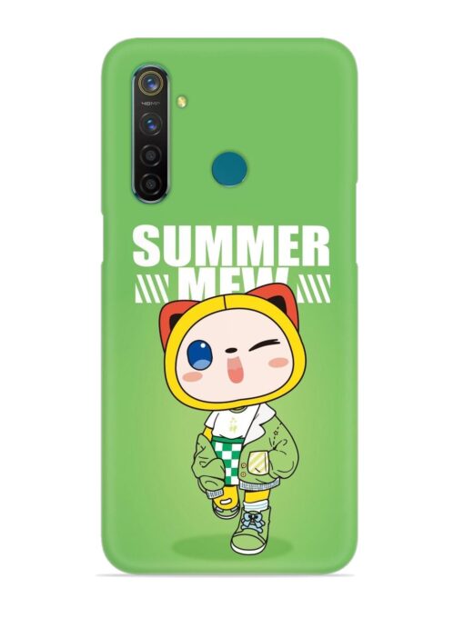 Summer Mew Snap Case for Realme 5 Pro Zapvi