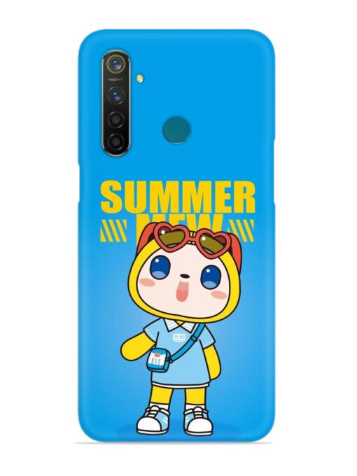 Summer Mew Cartoon Snap Case for Realme 5 Pro Zapvi