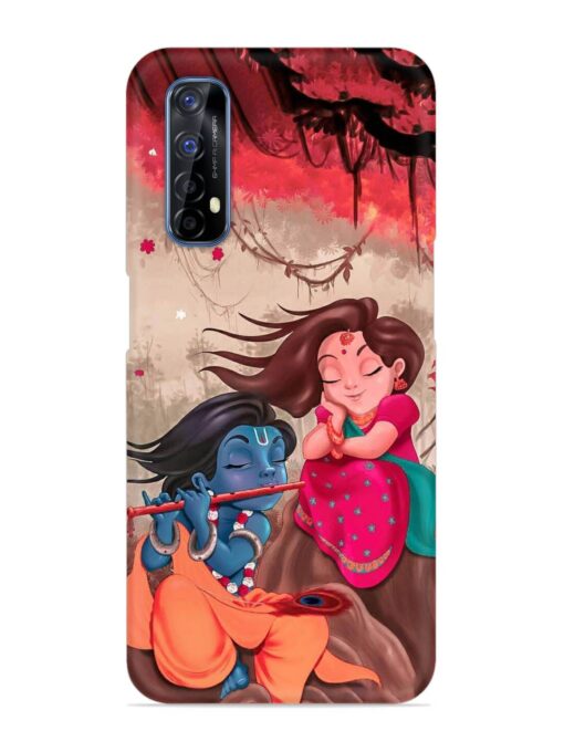 Radhe Krishna Water Art Snap Case for Realme 7 Zapvi