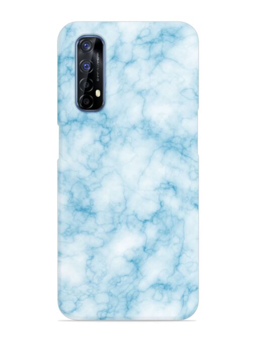 Blue White Natural Marble Snap Case for Realme 7 Zapvi