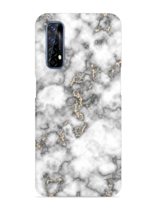 Gray And Gold Marble Snap Case for Realme 7 Zapvi