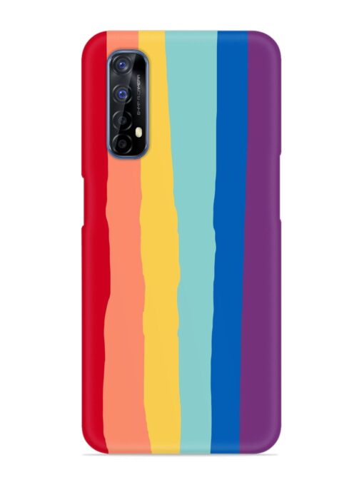 Rainbow Genuine Liquid Snap Case for Realme 7 Zapvi